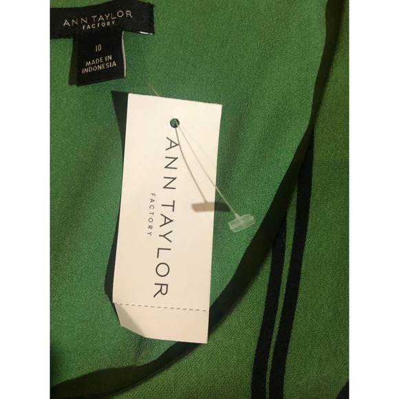 Ann Taylor Dress A-Line Green Sleeveless Size 10 - Picture 5 of 6